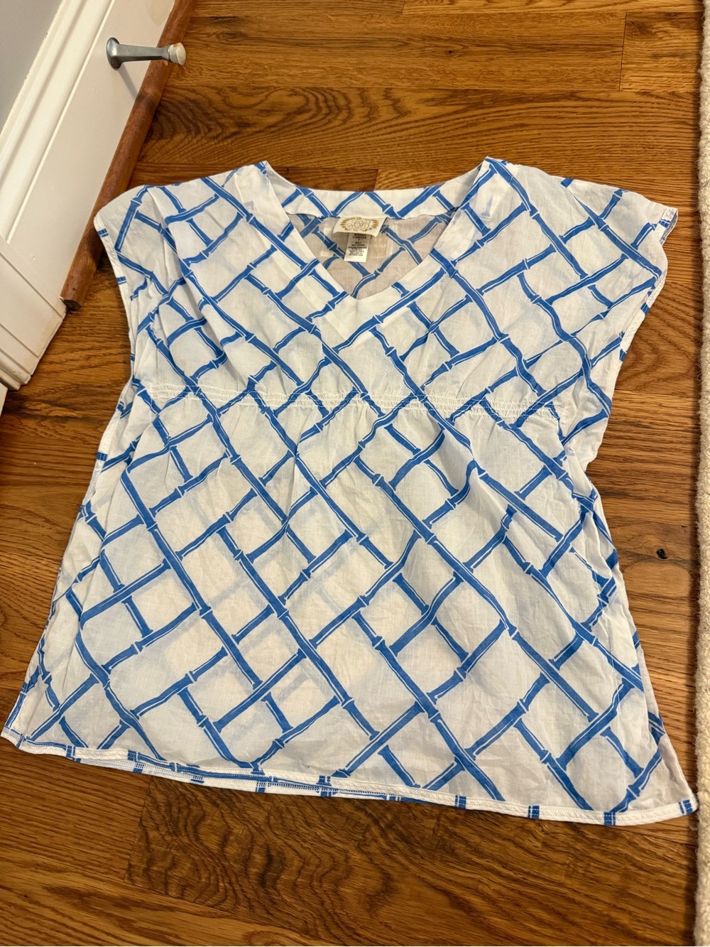 The Beaufort Bonnet Company TBBC blue and white swim coverup Size 7